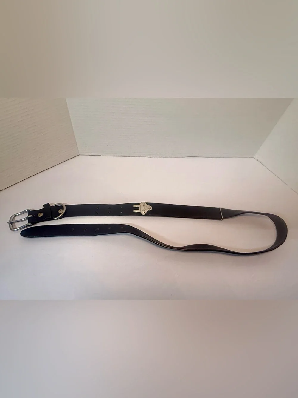 Col. Littleton Adjustable Cinch Belt Men's L 34”-42” CB1L-6 Leather Black Large